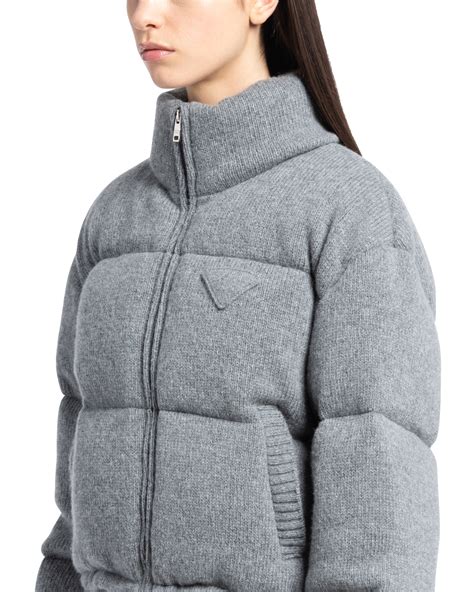 cashmere puffer jacket.